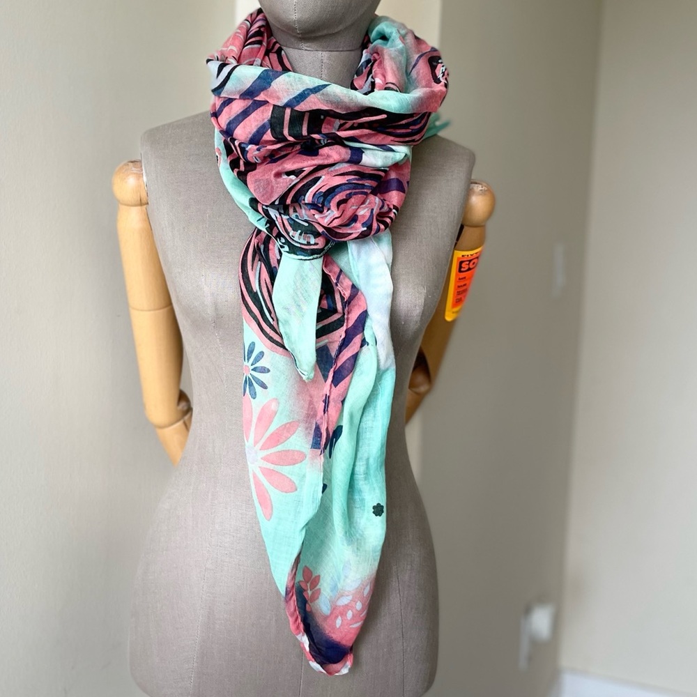 Scarf - Colorful Oversized Boho Print